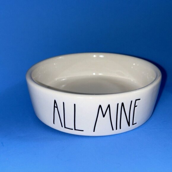 Rae Dunn ceramic cat food dish all mine - Picture 1 of 6